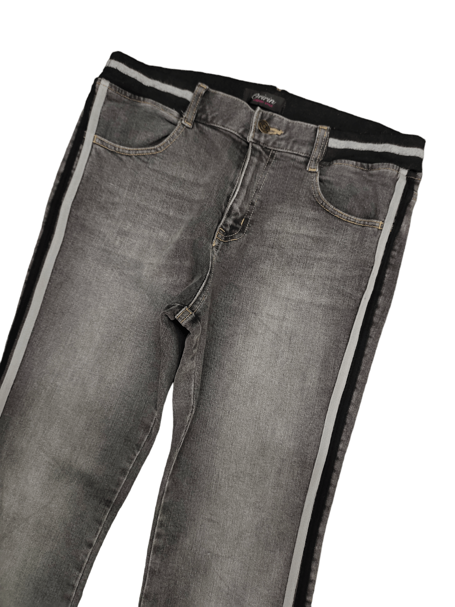 If Six Was Nine Flare Jeans Oririn Side Tape Faded Boot Cut Y2k Mudmax Size US 30 / EU 46 - 5 Thumbnail