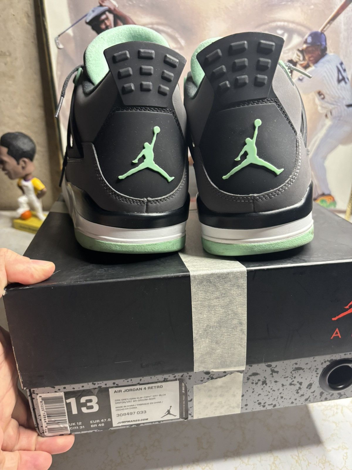 Jordan Brand Jordan Retro 4 ‘green glow’ Size US 13 / EU 46 - 7 Thumbnail