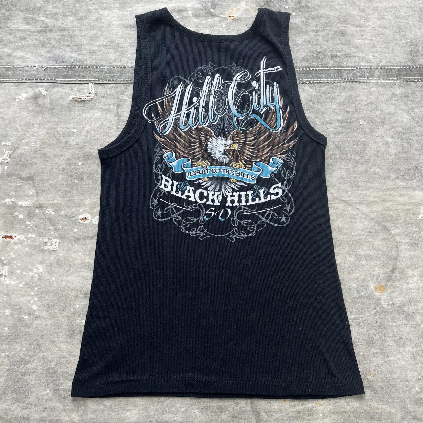 Vintage Vintage Y2K Black Hills South Dakota Motorcycle Thermal Tank Size S / US 4 / IT 40 - 2 Thumbnail