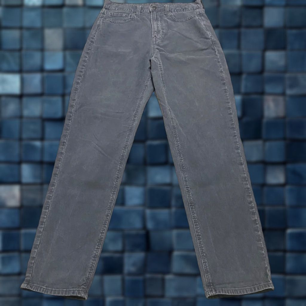 American Eagle Outfitters VINTAGE American Eagle Womens Jeans Gray Corduroy High Rise 2 Mom Regular 27x27.5 5-Pocket Design Cotton Spandex Size 26" / US 2 / IT 38 - 1 Thumbnail