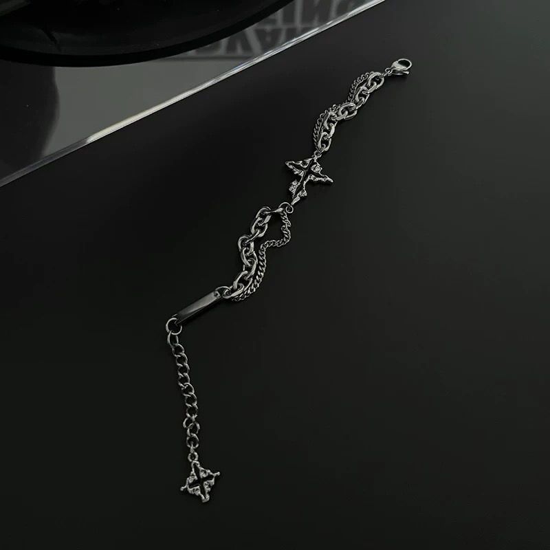Jewelry Punk Bracelet Y2K Punk Chain Gotch Bracelets Chains Size ONE SIZE - 5 Thumbnail