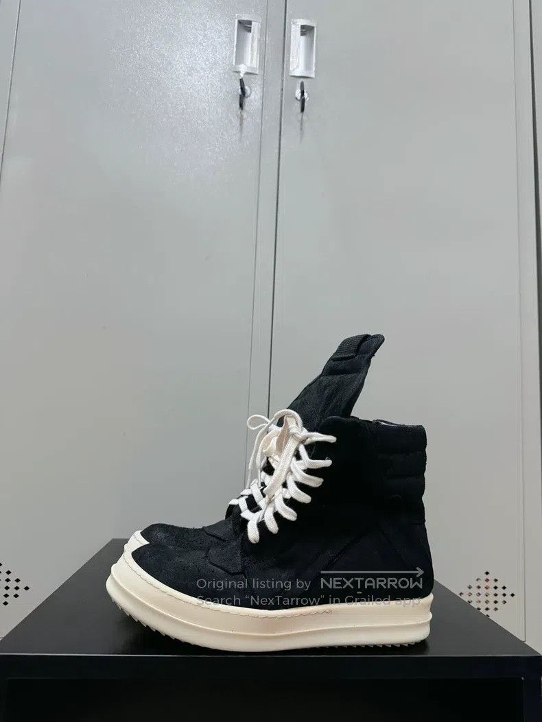 Rick Owens Rick Owens Mainline pure black suede inverted triangle Size US 7 / IT 37 - 4 Thumbnail