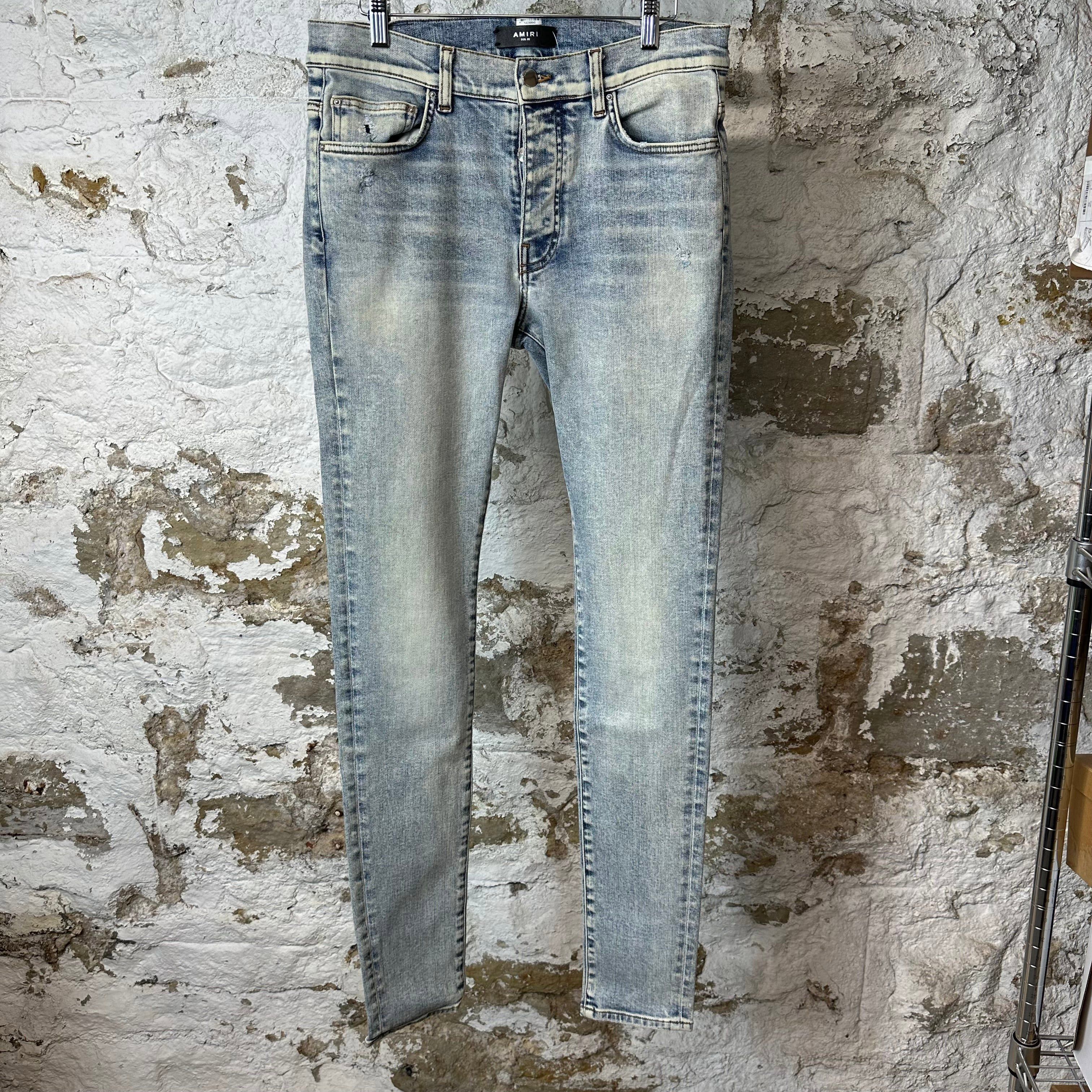 Amiri Amiri Plain Washed Blue Denim Jeans Sz 32 Size US 32 / EU 48 - 1 Thumbnail