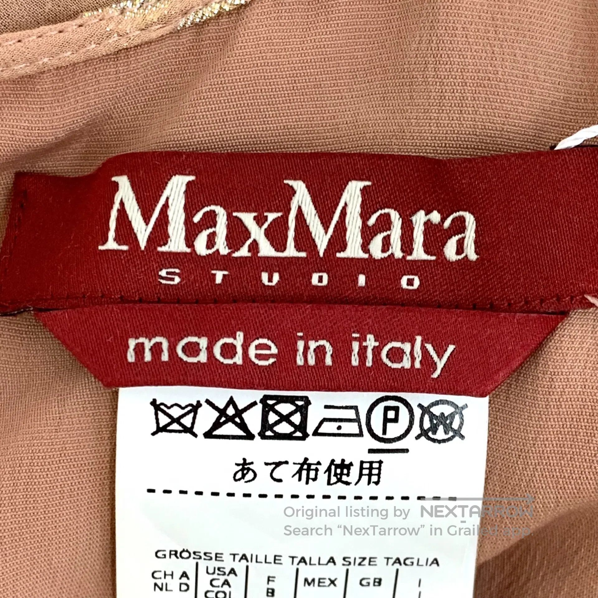 Max Mara Max Mara Orange Polka Dot Pleated Silk Crew Neck Long Slee Size XS / US 0-2 / IT 36-38 - 5 Thumbnail
