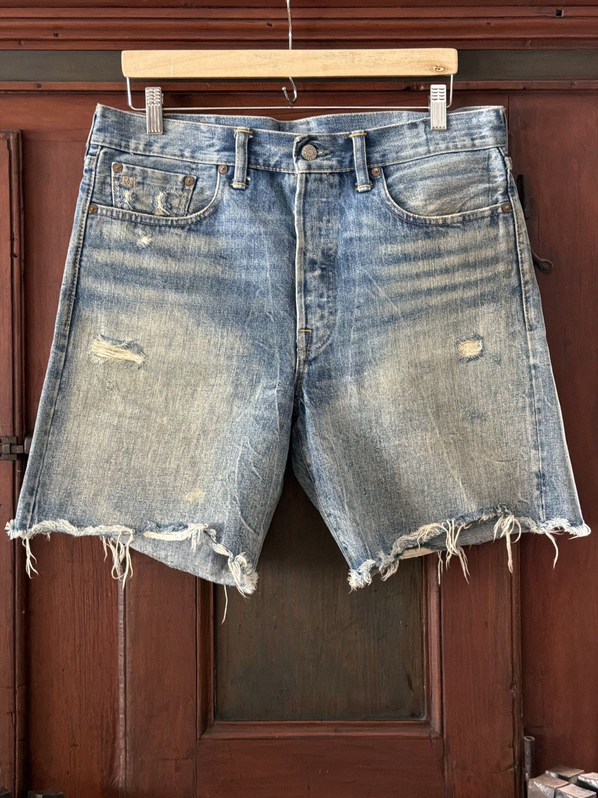 RRL selvedge cutoff shorts