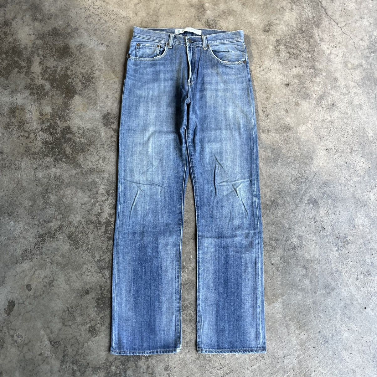 Gap 🔥Vintage Gap Stoned Washed Straight Cut Distress Denim Jeans Size US 31 - 1 Thumbnail