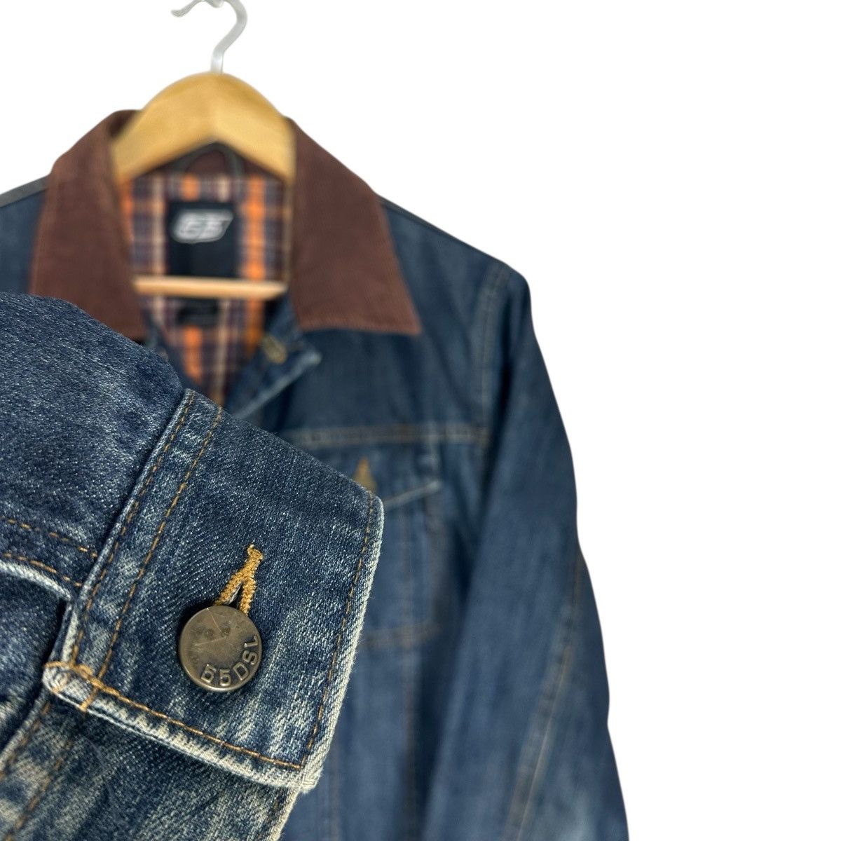 DIESEL DENIM CORDUROY COLLAR JACKET