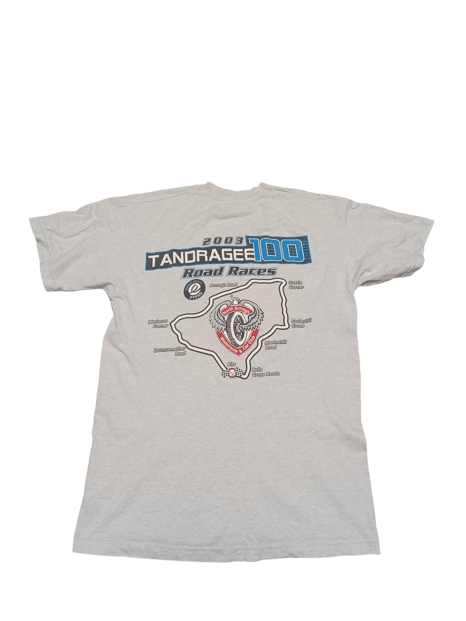 Fruit Of The Loom 2003 VINTAGE UK BIKE FOTL RACING BOTH SIDES PRINTED TEE Size US M / EU 48-50 / 2 - 2 Thumbnail