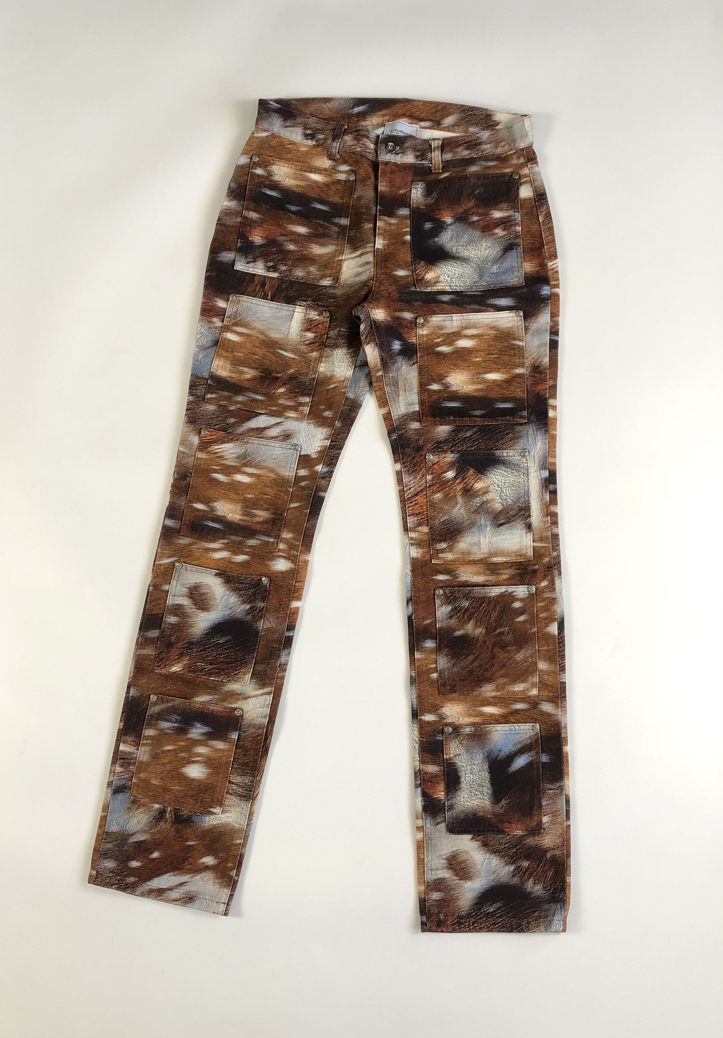 Other Lourdes New York Multi-Pocket Deer Unisex Jeans Size US 33 - 1 Thumbnail