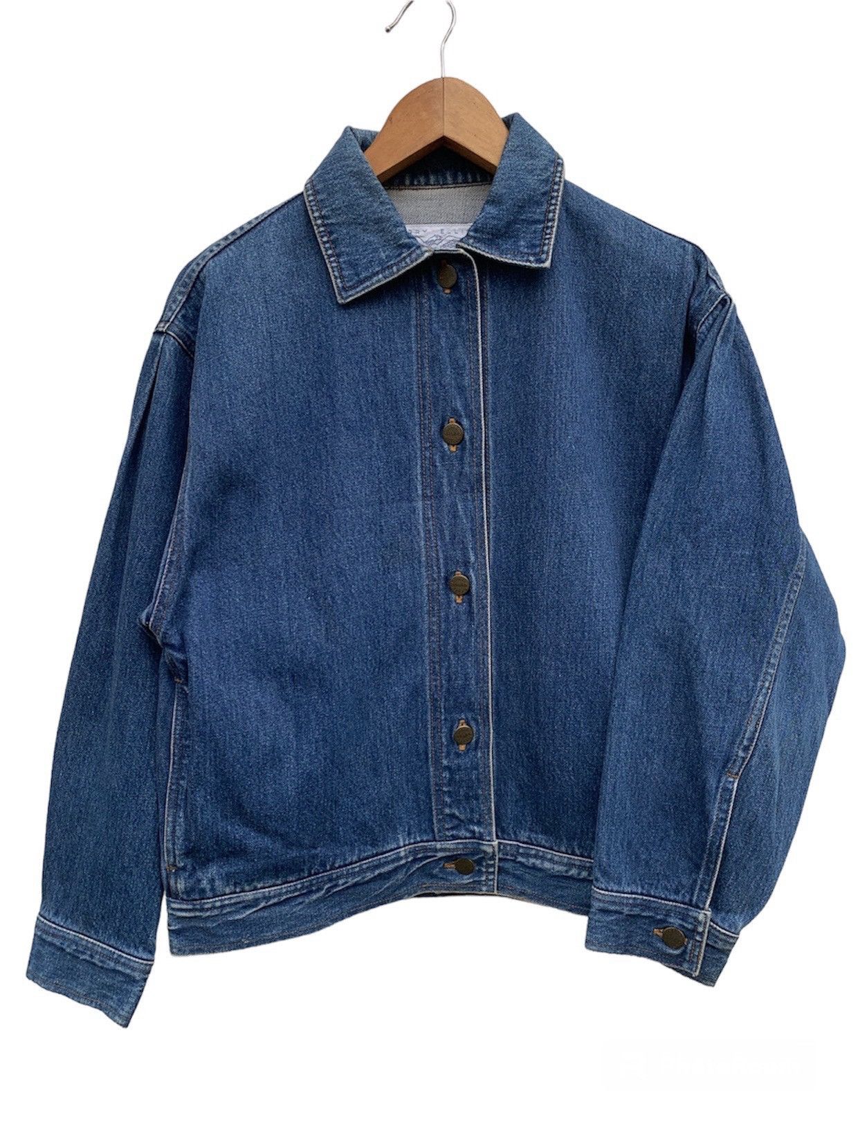 image of Vintage 1984 Levis X Perry Ellis Denim Jacket Lvc Trucker in Indigo, Men's (Size Small)