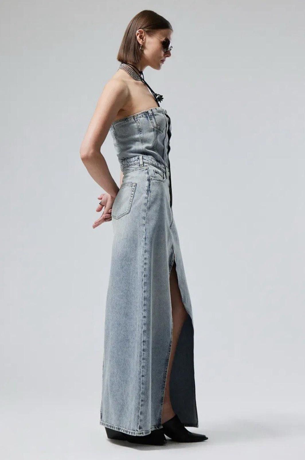 Weekday Weekday Scottsdale Long Denim Dress UK 8/S New Tags Size S / US 4 / IT 40 - 2 Thumbnail