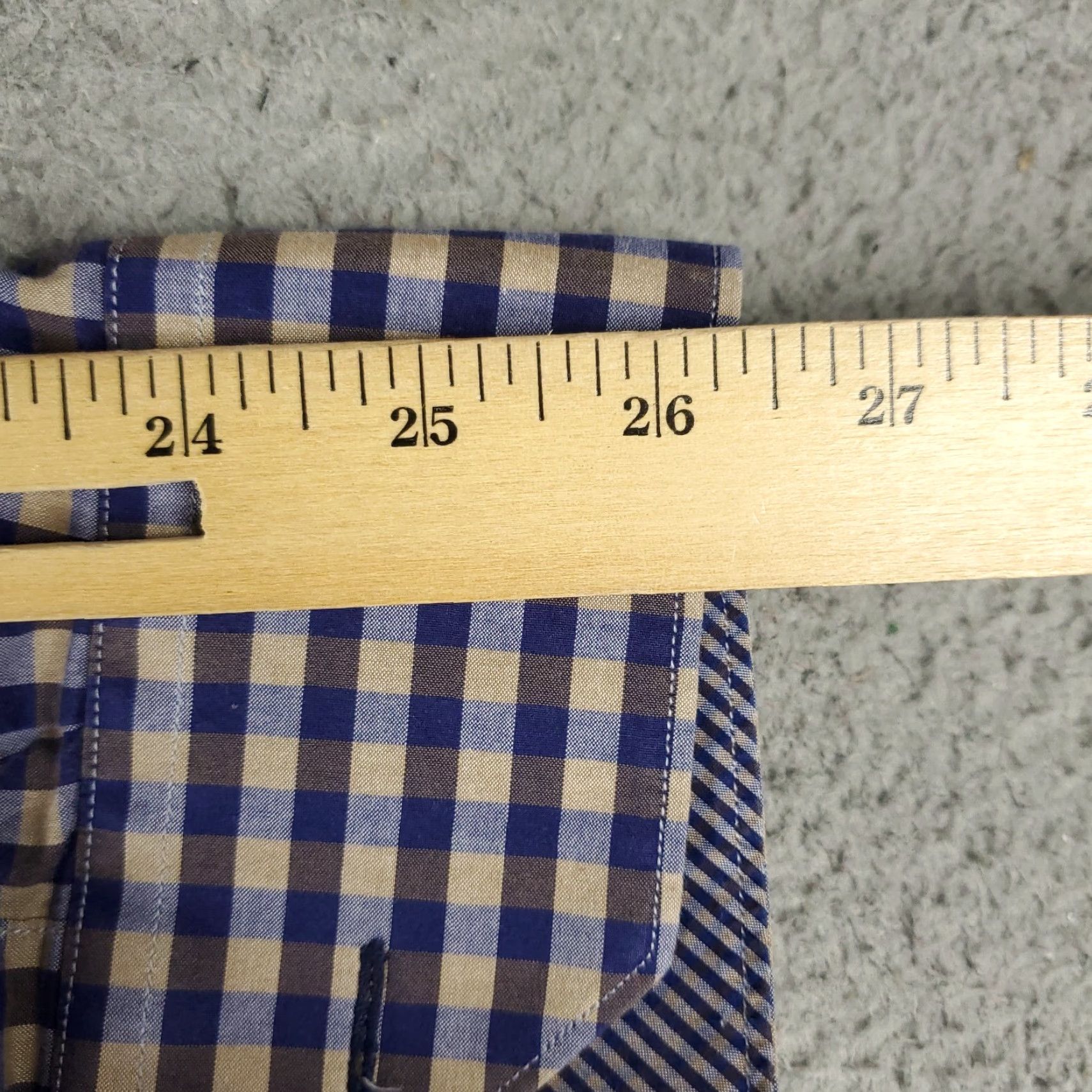 BUGATCHI Bugatchi Uomo Shirt Blue Check Button-Up Long Sleeve 2XL Mens Size US XXL / EU 58 / 5 - 5 Thumbnail