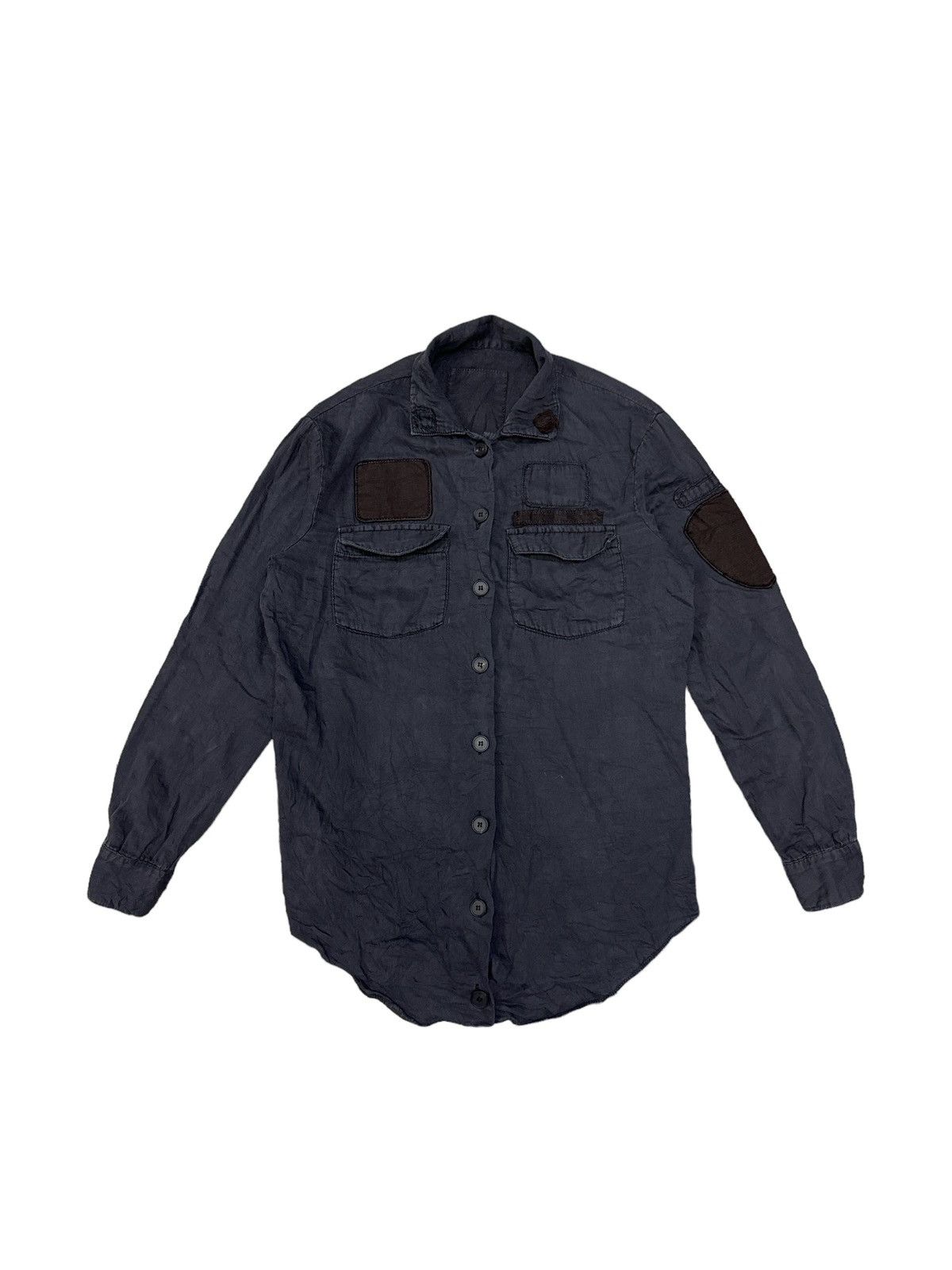 Vintage G.O.A DISTRESSED DESTROYED BUTTON UP SHIRT Size M / US 6-8 / IT 42-44 - 1 Thumbnail