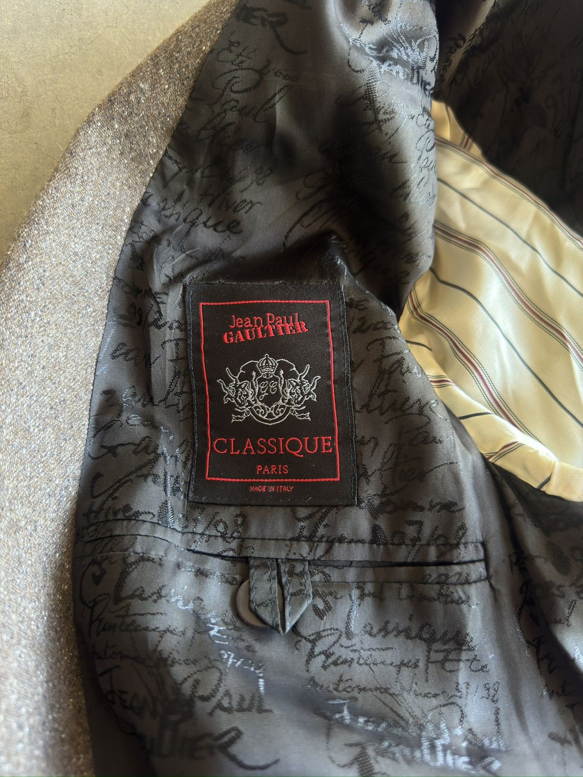 Jean Paul Gaultier F/W 1997 Jean Paul Gaultier Homme 4-Button Tweed Jacket Size 38R - 9 Thumbnail