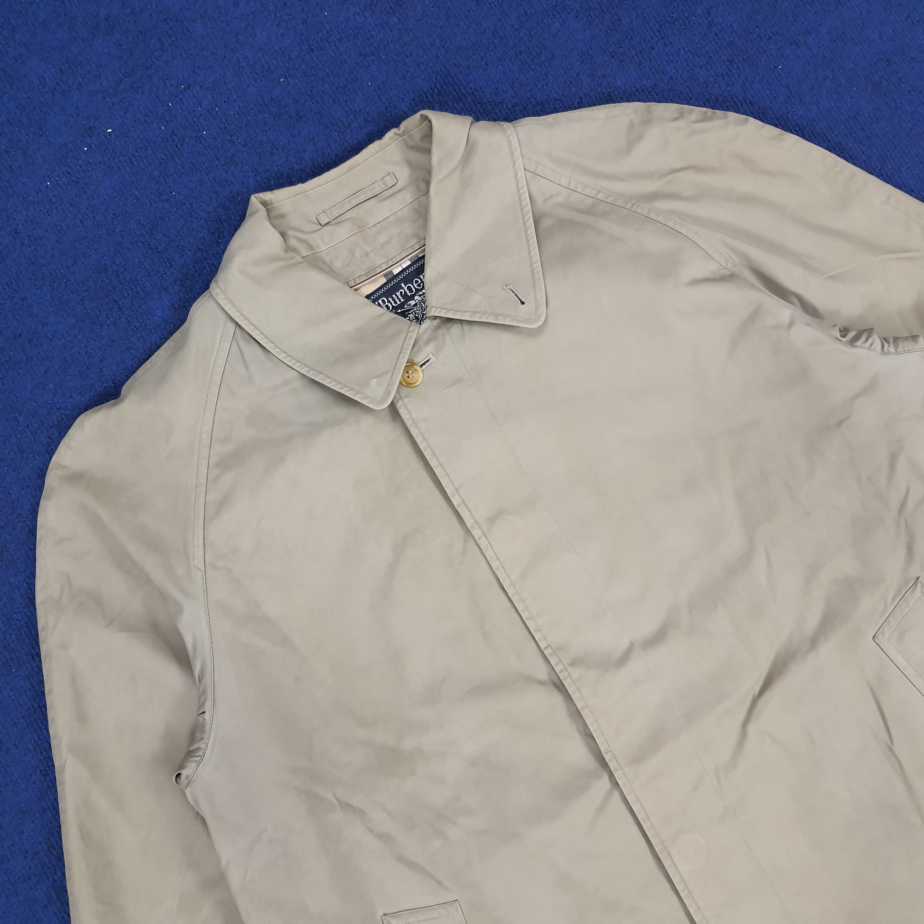 Burberry × Vintage Vintage Burberrys Nova Check Preppy Trench Coat Jacket Size US XL / EU 56 / 4 - 2 Thumbnail