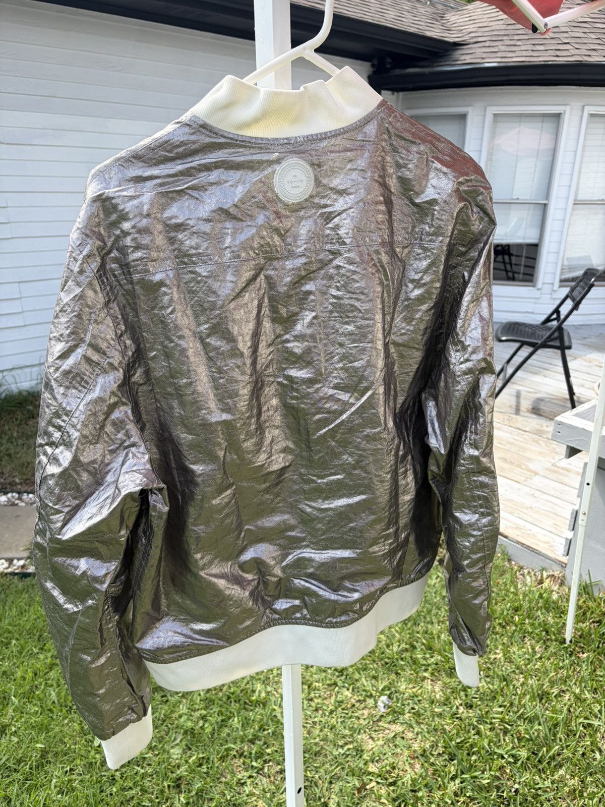 CMMN SWDN Silver Metallic Bomber Jacket Size US M / EU 48-50 / 2 - 4 Thumbnail