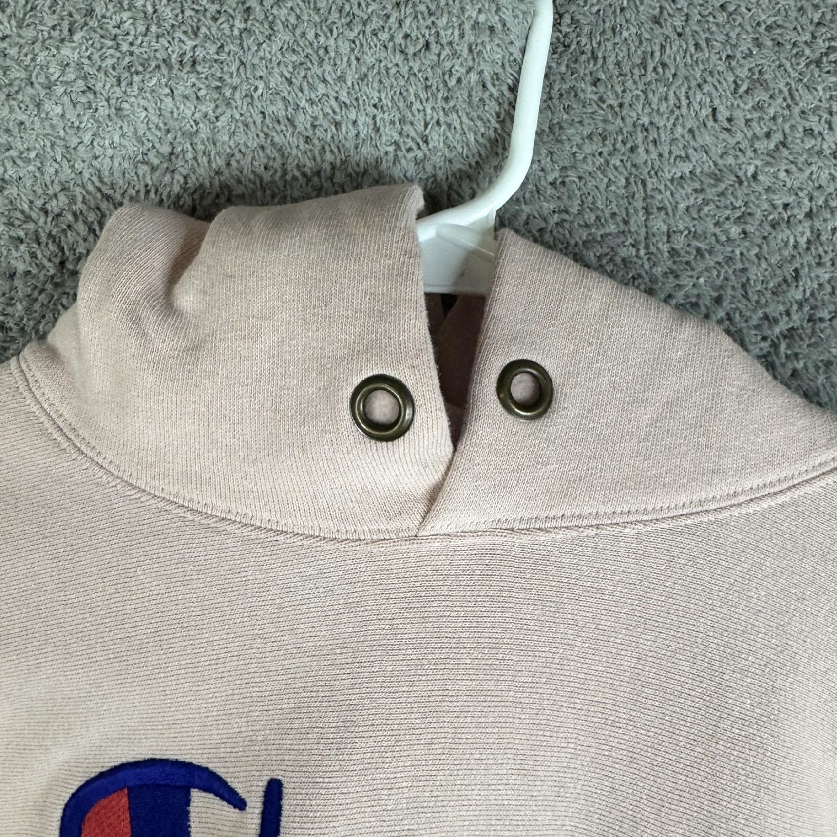 Champion Champion Hoodie Mens Medium Pink Reverse Weave Fleece Pullover Logo Sweatshirt Size US M / EU 48-50 / 2 - 7 Thumbnail