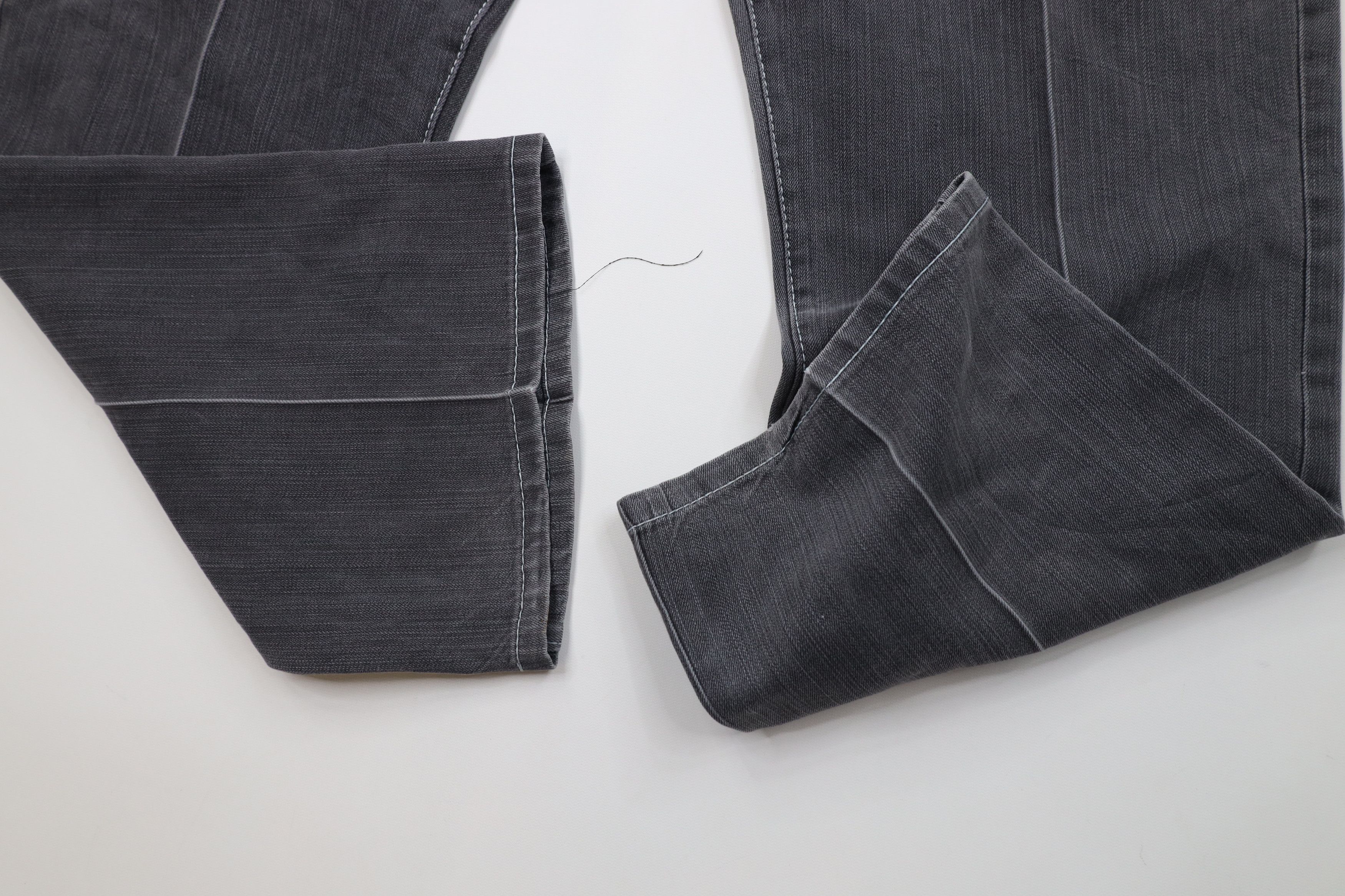 Vintage Vintage 90s Y2K Streetwear Wide Leg Denim Jeans Plaid Gray Size US 40 / EU 56 - 5 Thumbnail