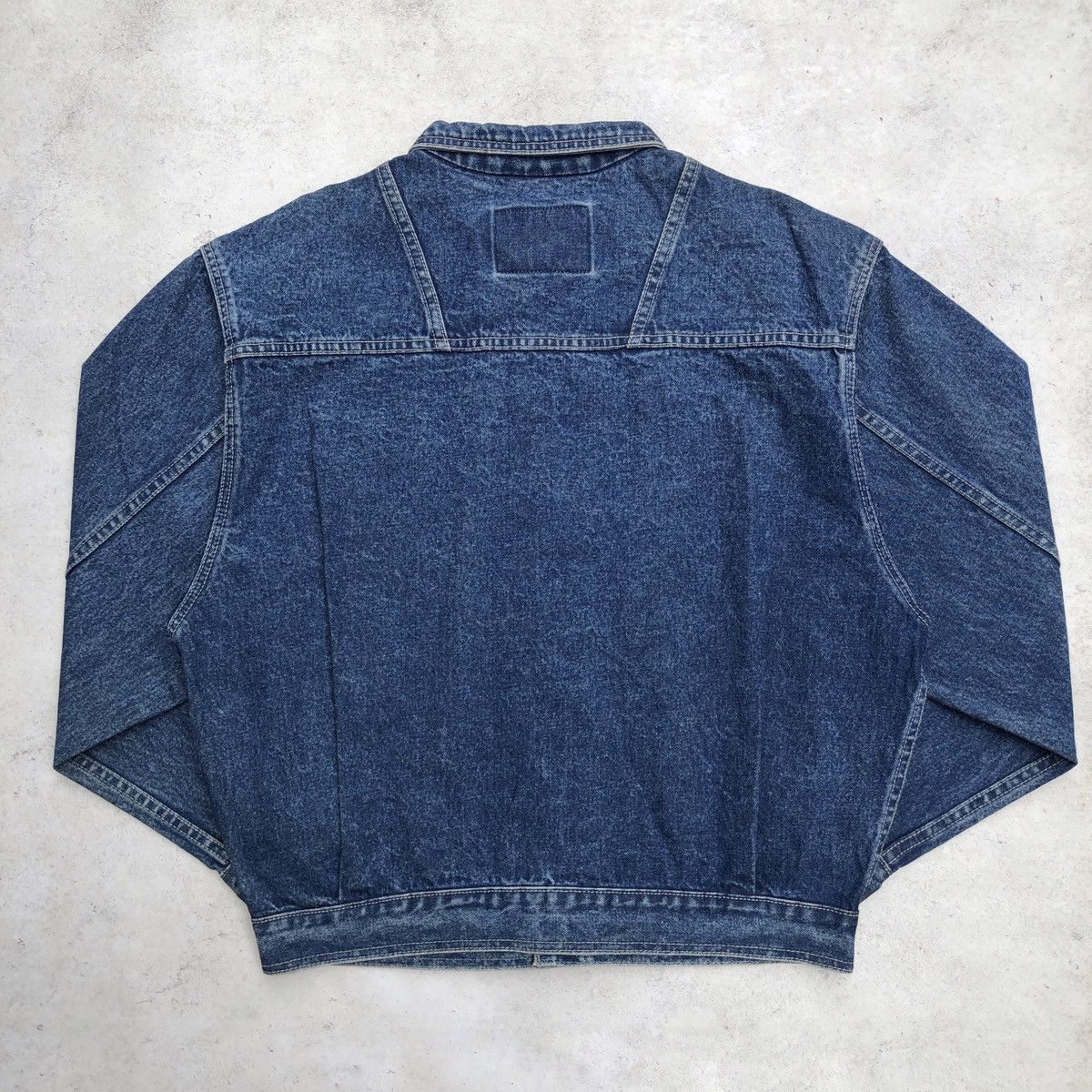 Levi's Vintage Clothing × Vintage × Wrangler Vtg Wrangler denim jacket boxy fit Size US L / EU 52-54 / 3 - 6 Thumbnail