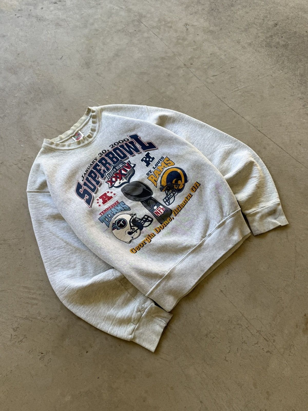 Fruit Of The Loom Y2K Vintage NFL Super Bowl Crewneck Sweatshirt Size US XL / EU 56 / 4 - 2 Thumbnail