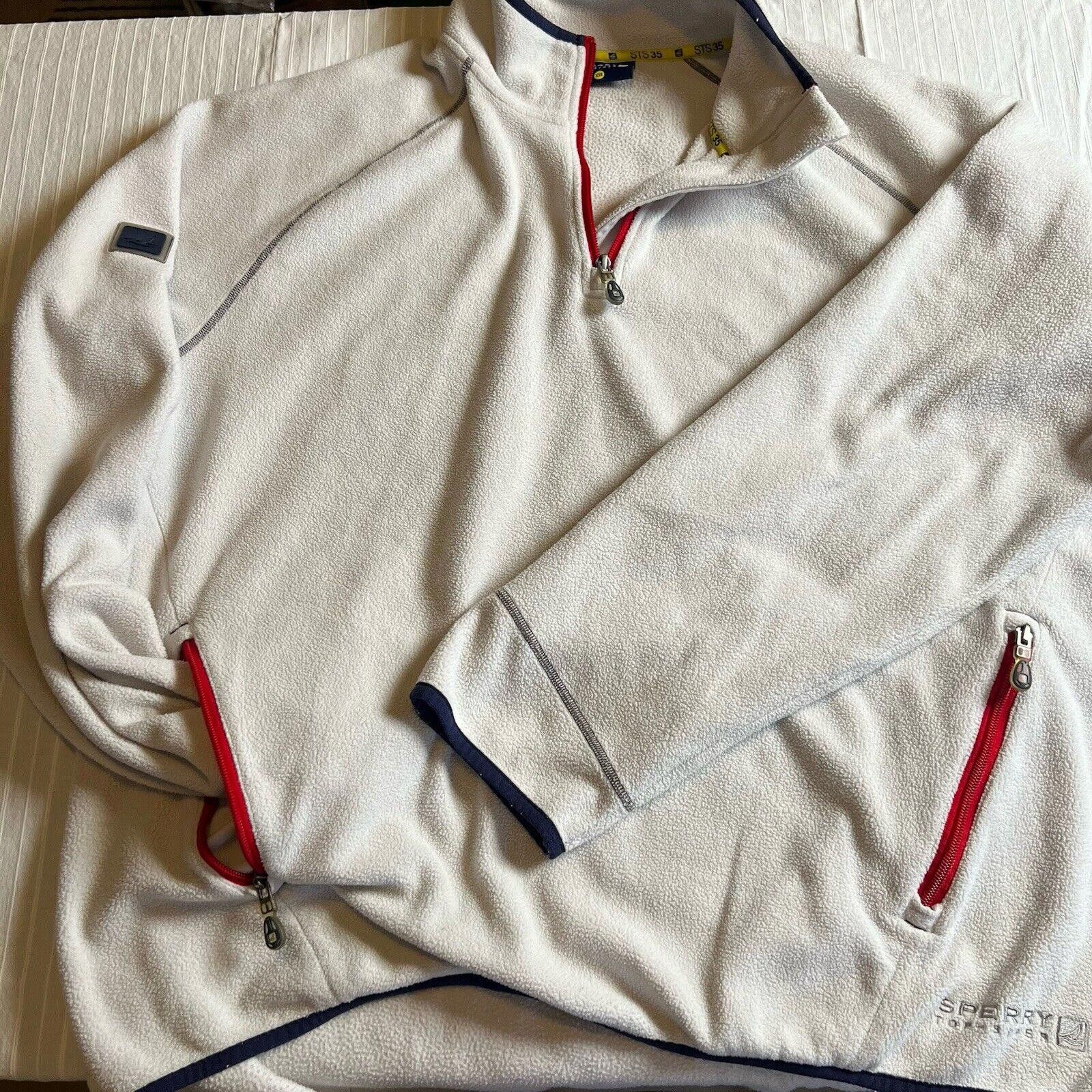 Sperry Sperry STS35 Top-Sider Pullover 1/4 Zip Fleece Jacket Sz 2XL Size US XXL / EU 58 / 5 - 1 Thumbnail