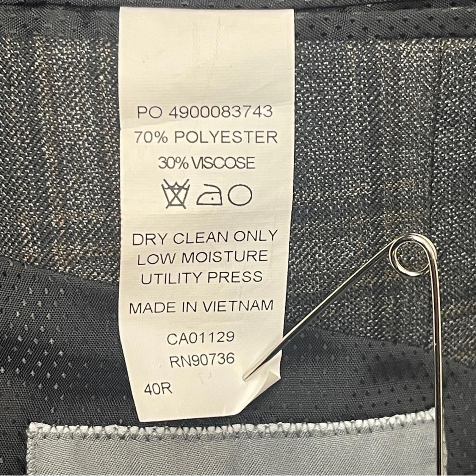 Michael Kors Michael Kors Men's Gray Checkered Blazer - size 40R Size 40R - 6 Thumbnail