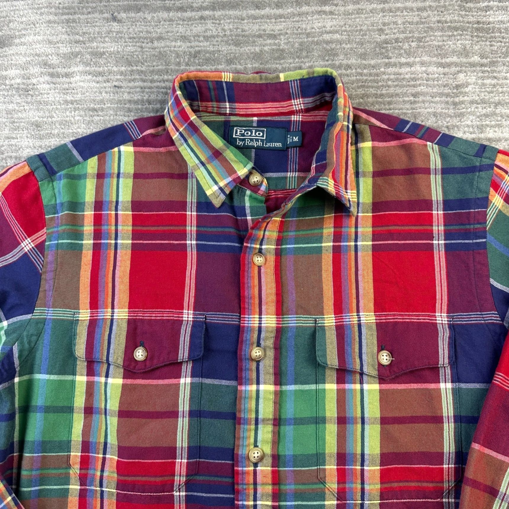 Polo Ralph Lauren Polo Ralph Lauren Shirt Medium Double Pocket Button Up Southwestern Work Mens Size US M / EU 48-50 / 2 - 4 Thumbnail
