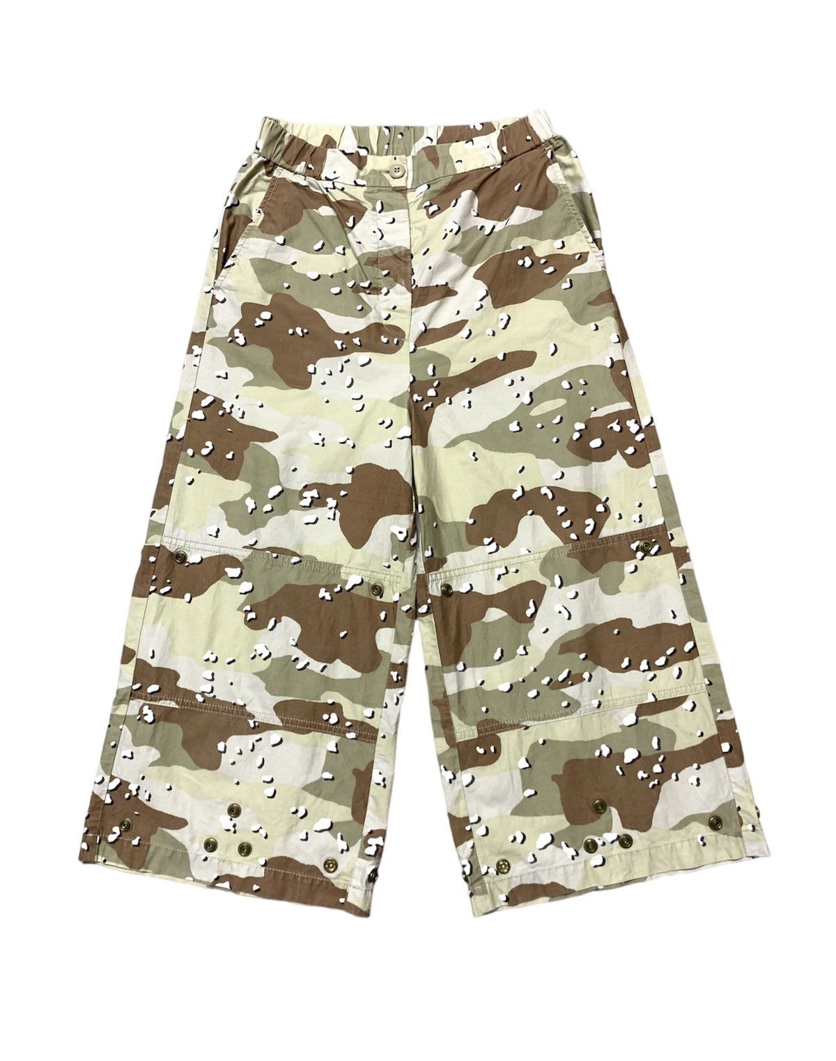 Maison Margiela MM6 Desert Camo Cropped Gaucho Pants Loose Size 29" - 1 Thumbnail