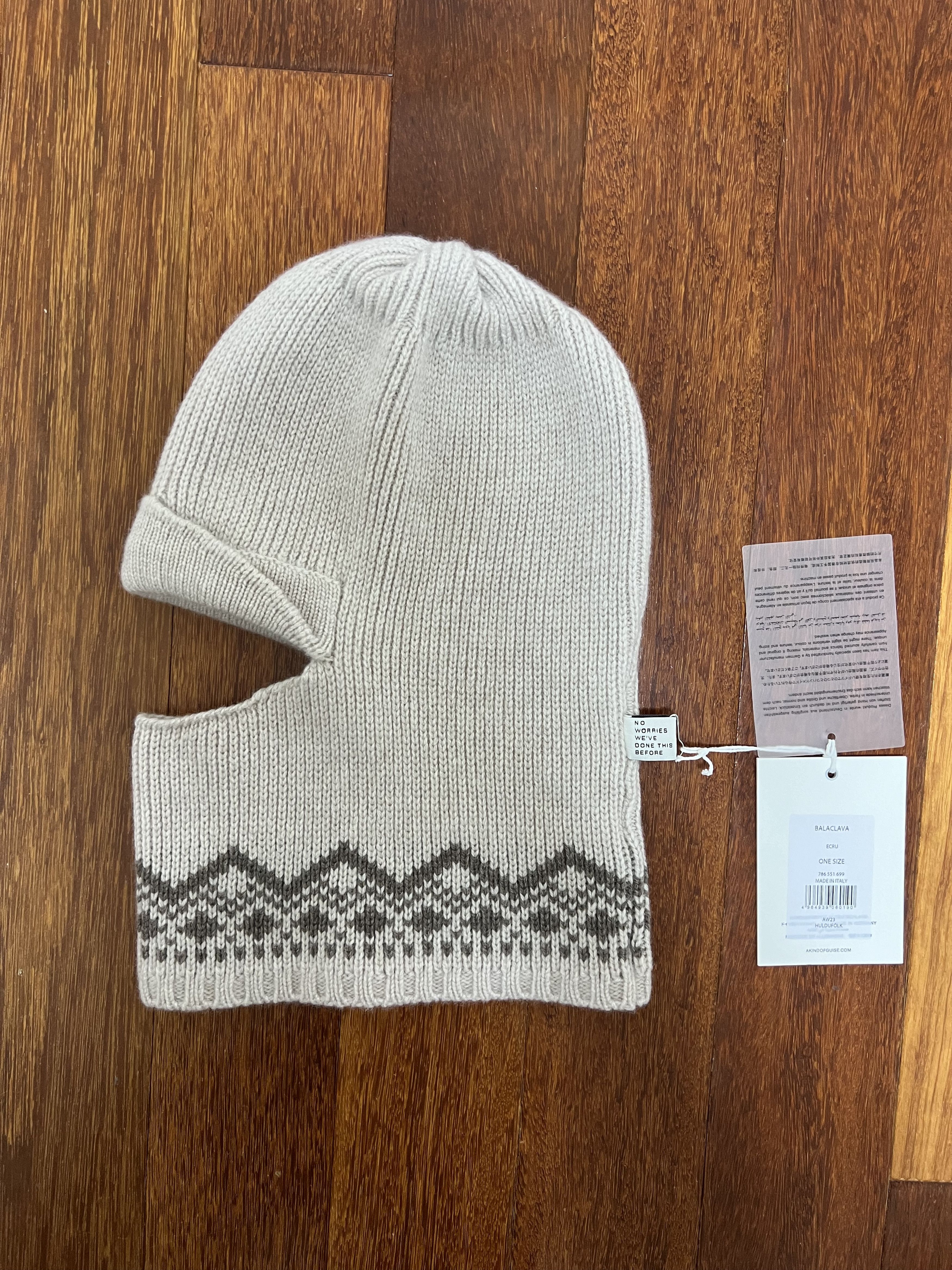 A Kind Of Guise 💚 AW23 A Kind Of Guise Exclusive Balaclava Ecru Size ONE SIZE - 7 Thumbnail