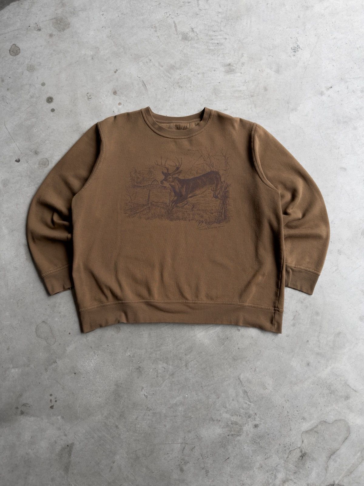 Other Y2K 2000s Outdoor Nature Deer Aesthetic Sweatshirt - L Size US L / EU 52-54 / 3 - 1 Thumbnail