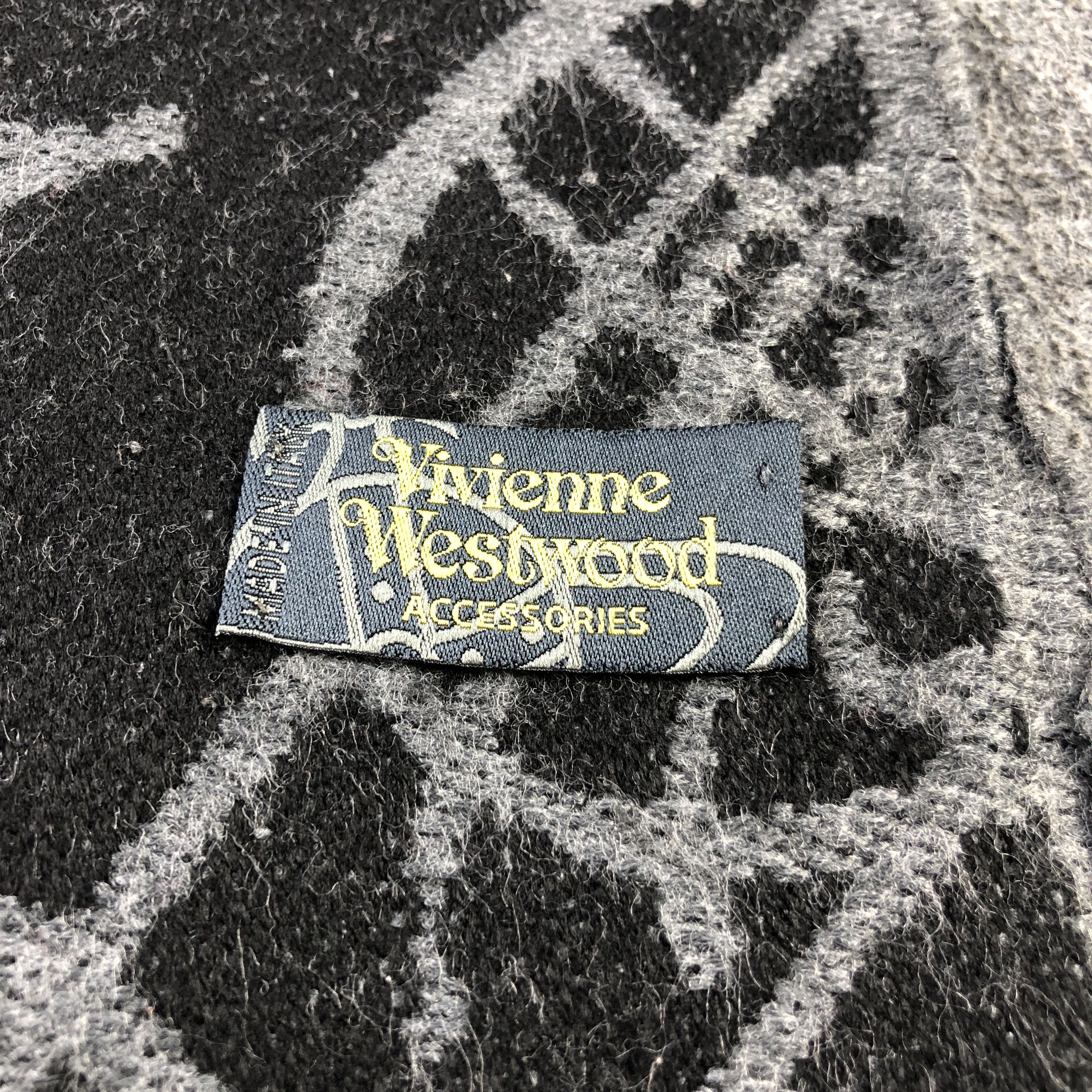 Vivienne Westwood Vivienne Westwood Orbs Wool Scarf Muffler V2907 Size ONE SIZE - 5 Thumbnail