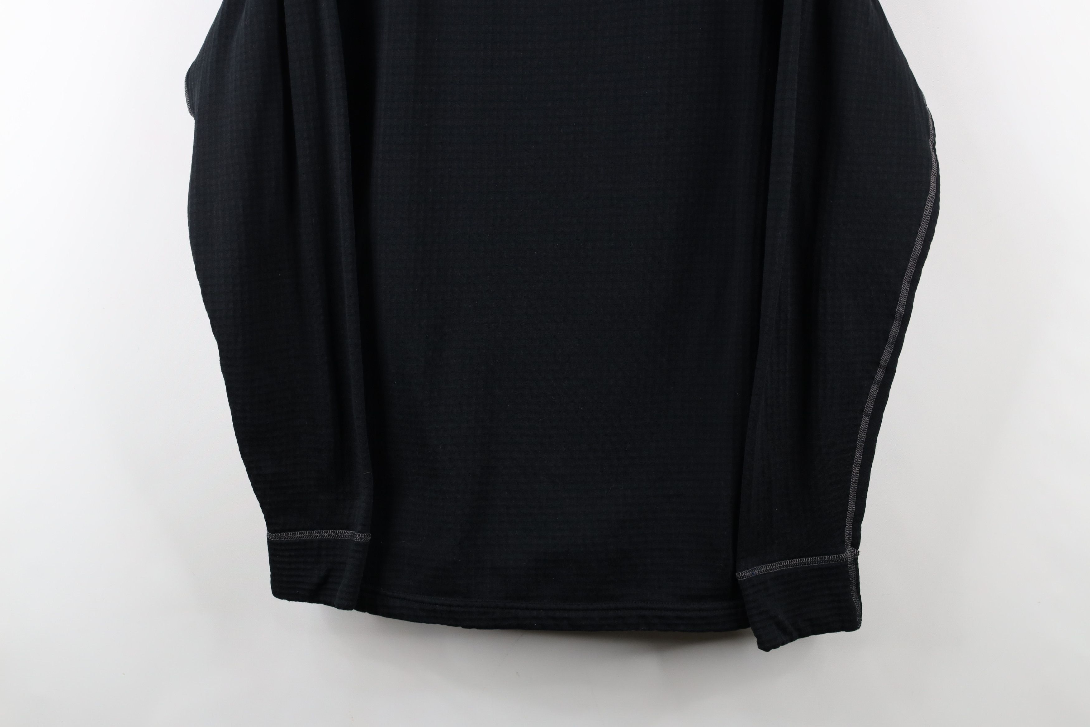 Cabelas × Vintage Vintage Cabelas Thermal Fleece Lined Sweatshirt Black Size US L / EU 52-54 / 3 - 3 Thumbnail