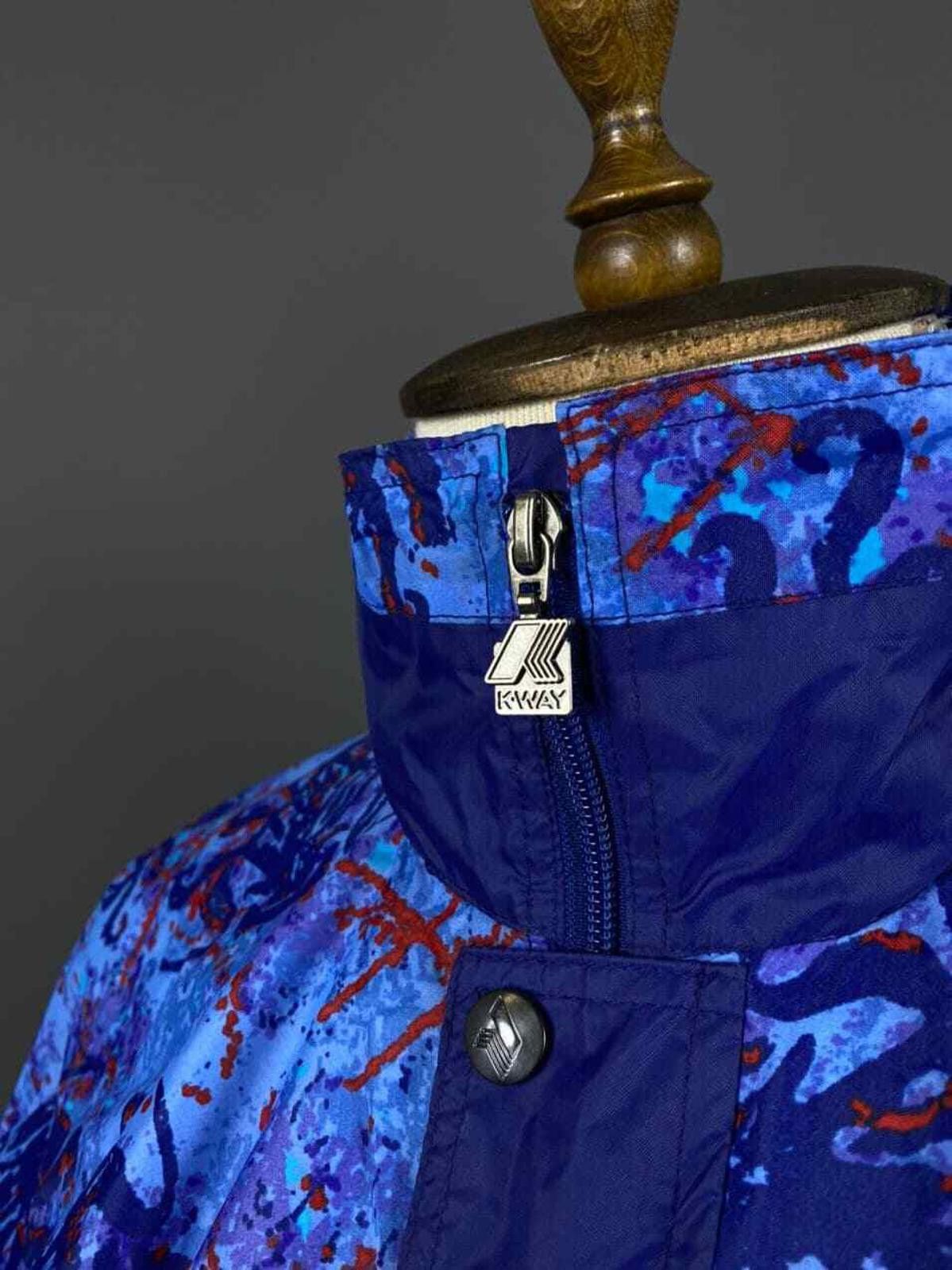 K-Way K.WAY PLUS Blue Zip Up Waterproof Nylon Jacket Size M Size US M / EU 48-50 / 2 - 3 Thumbnail