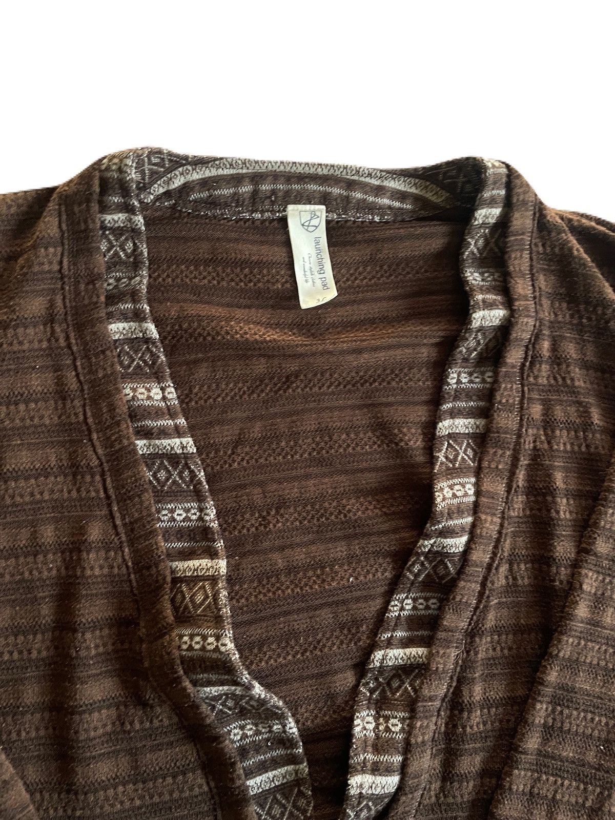 If Six Was Nine 2000s Japanese archive Layered Ethnic Oversized Cardigan Y2K Size US XL / EU 56 / 4 - 5 Thumbnail