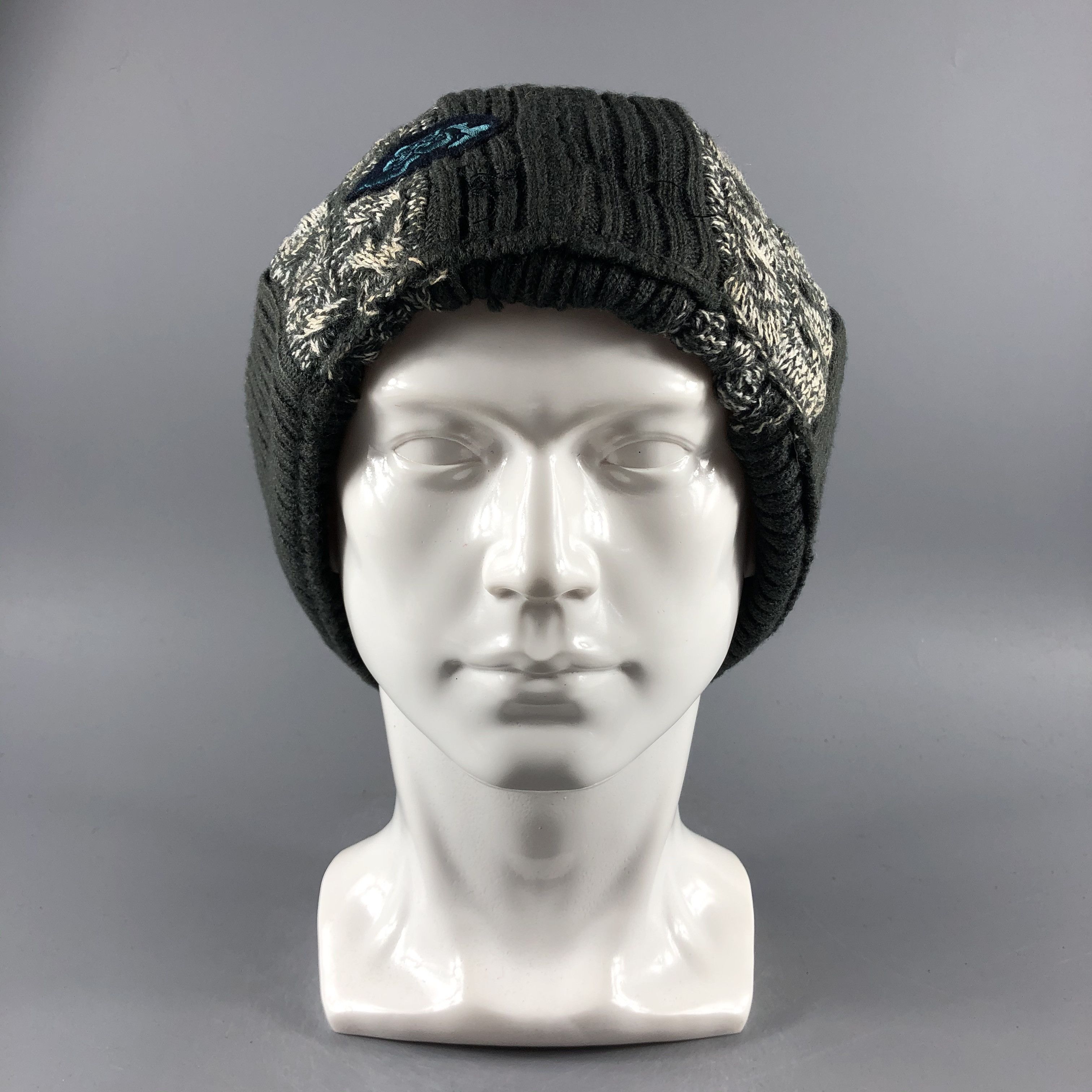 Vintage Womens Bokuu Ribbed Beanie Snow Hat Snow Cap -D812 Size ONE SIZE - 7 Thumbnail