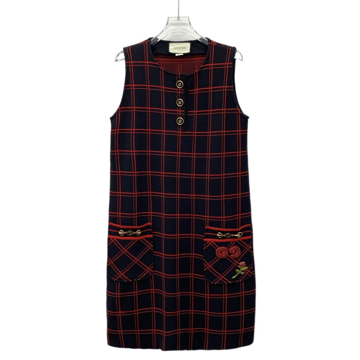 Gucci Gucci Wool Round Neck Single Breasted Sleeveless Dress Size S / US 4 / IT 40 - 1 Thumbnail