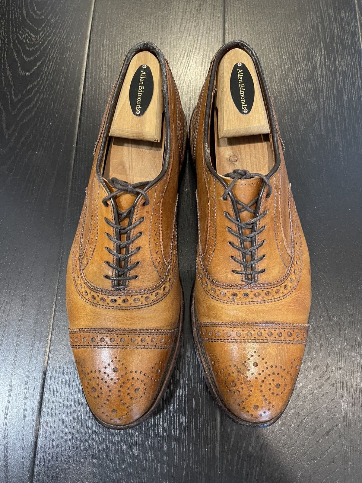 Allen Edmonds Allen Edmonds Strand Cap-toe Brown Oxford Size US 7.5 / EU 40-41 - 4 Thumbnail