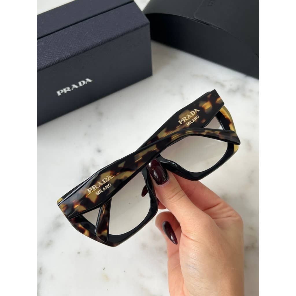 NEW Prada PR15WS Cat Eye Sunglasses in Black