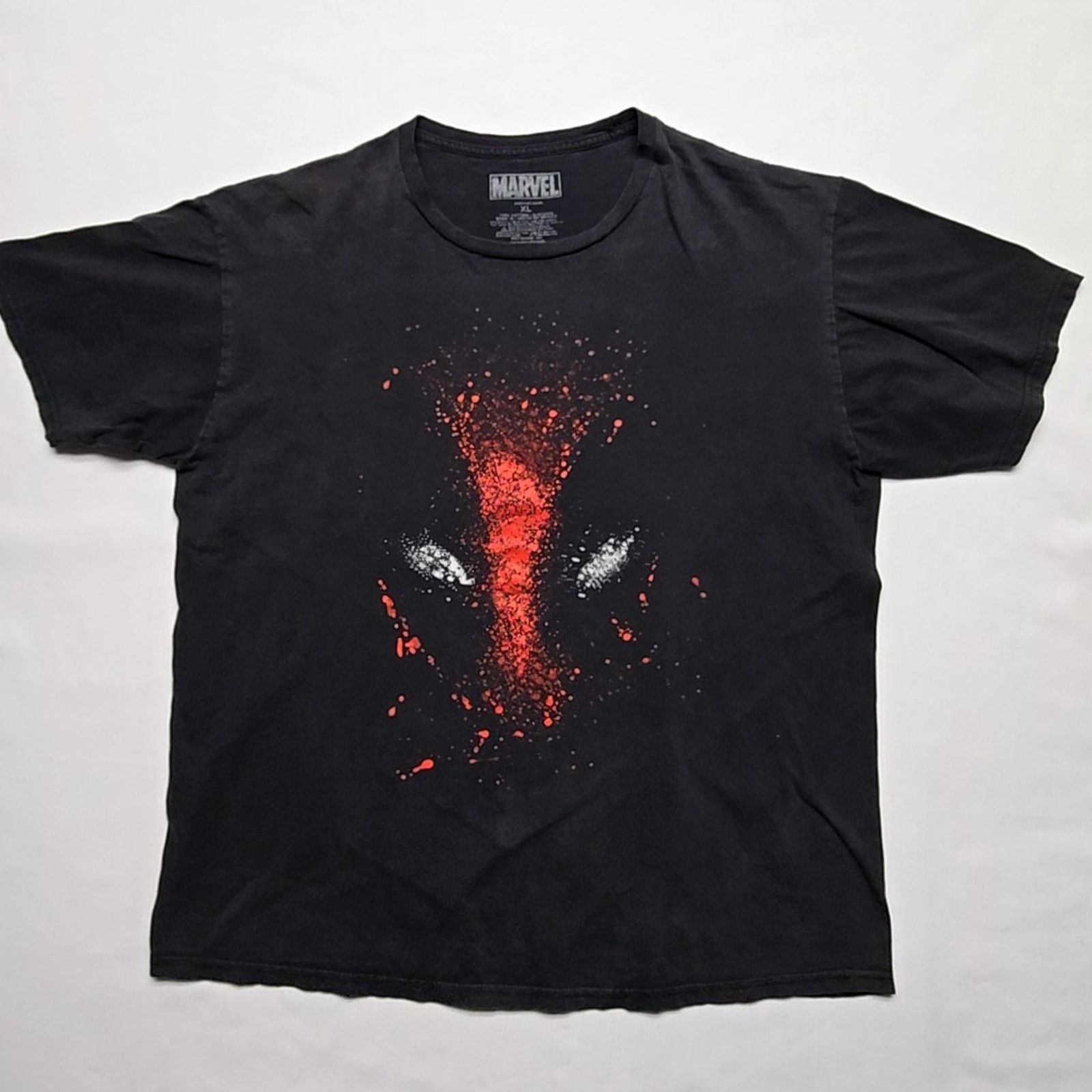 Marvel Comics Marvel Deadpool Shirt Red Black XL Splatter Graphic Tee Size US XL / EU 56 / 4 - 1 Thumbnail