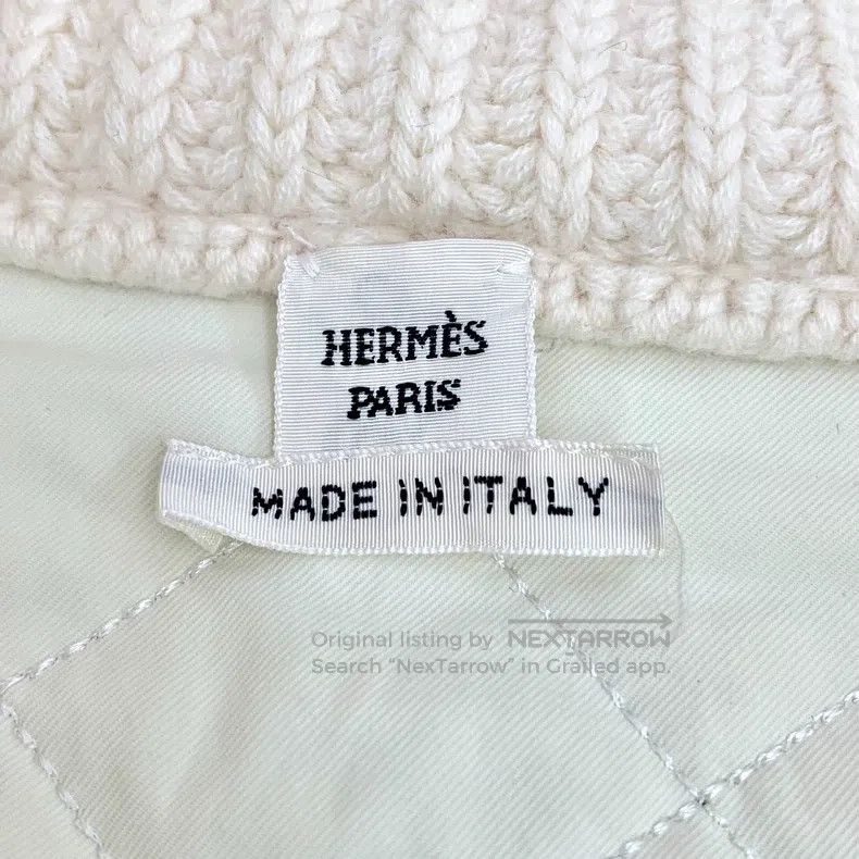 Hermes Hermes Beige floral texture merino wool stand collar zippe Size XS / US 0-2 / IT 36-38 - 5 Thumbnail