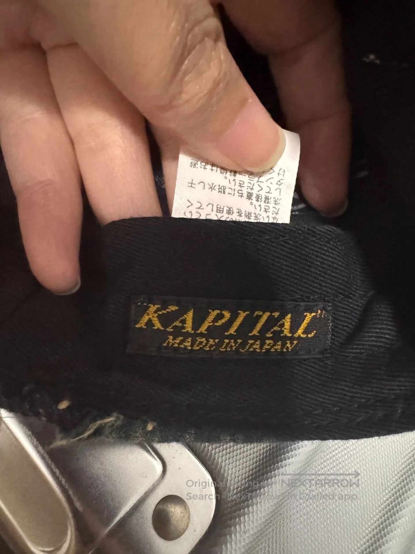 Kapital Kapital Boro Embroidery Patchwork Hat. Size ONE SIZE - 2 Thumbnail