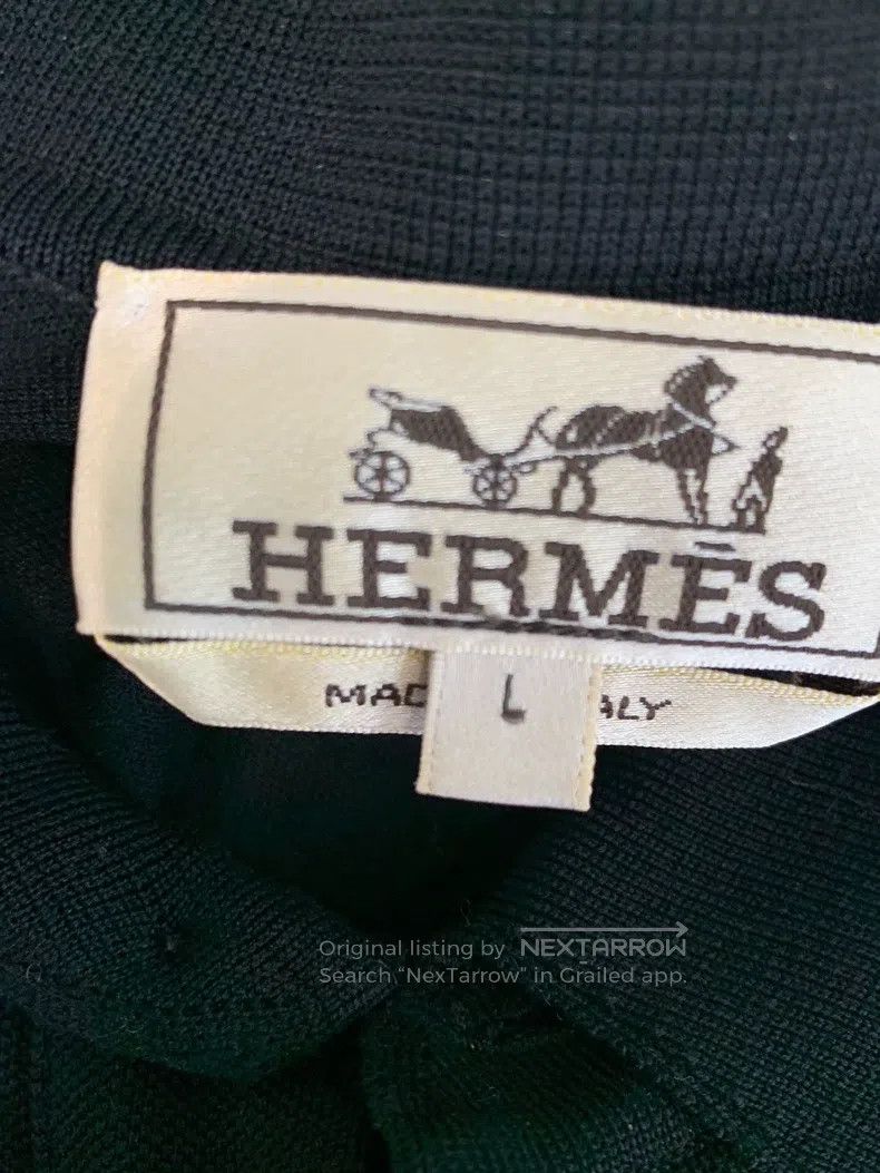 Hermes Hermes Black Short-sleeve T-shirt Size L / US 10 / IT 46 - 3 Thumbnail