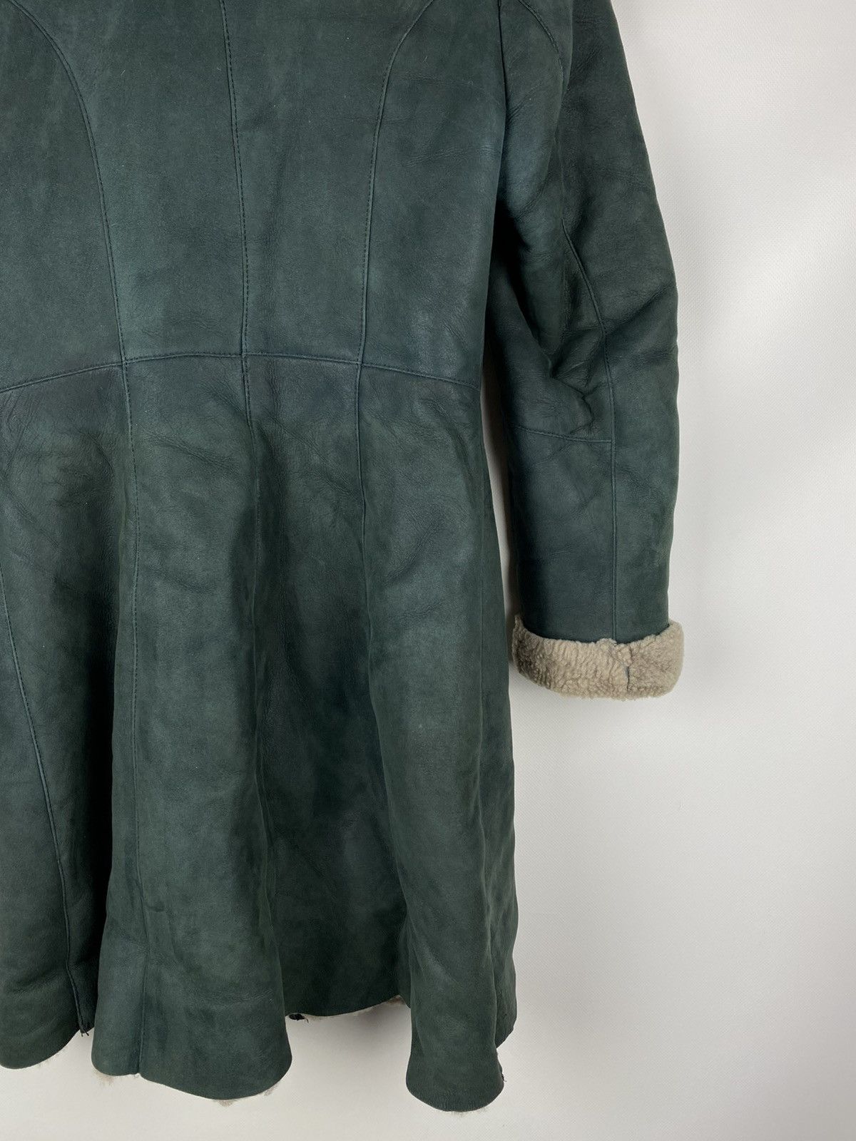 Vintage Vintage Avant-garde ladies shearling fur leather coat jacket Size S / US 4 / IT 40 - 14 Thumbnail