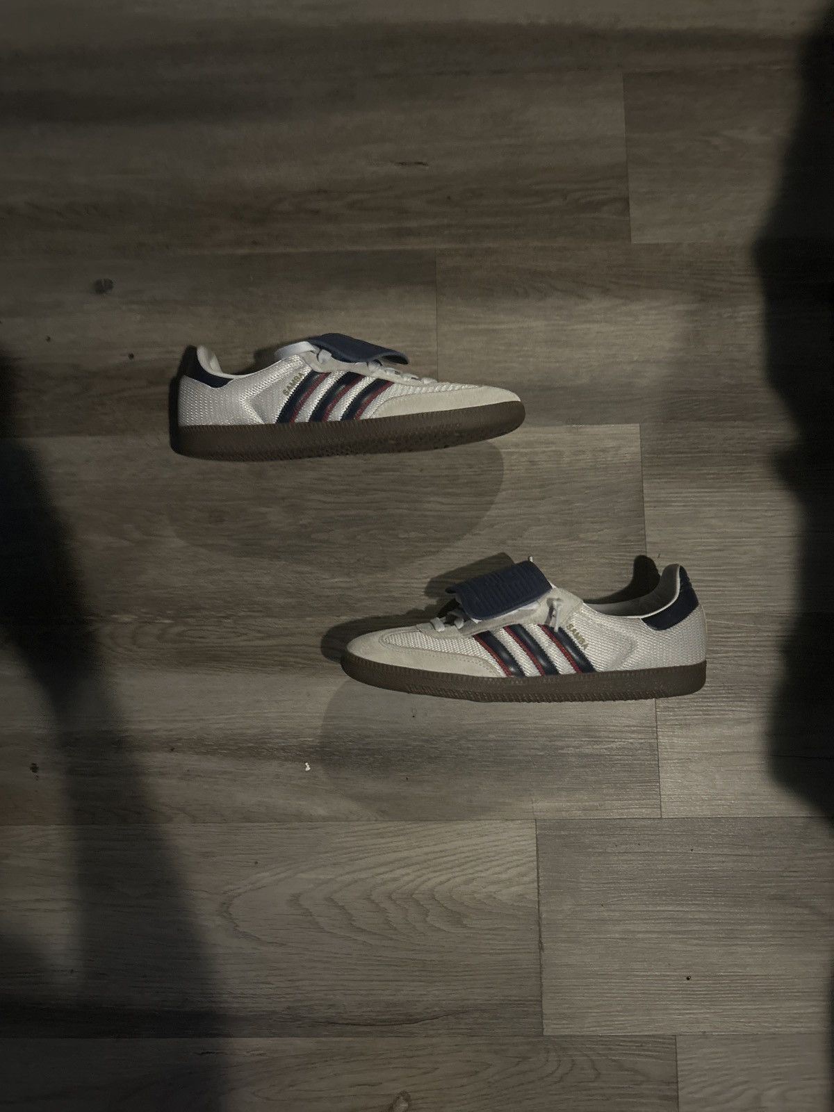 Adidas Adida Samba Lt • Crystal White Dark Blue Size US 12.5 / EU 45-46 - 1 Thumbnail