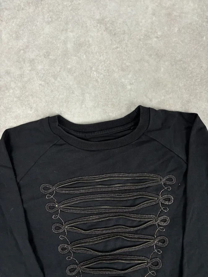 Balmain 2010s Pierre Balmain Officer Cotton Sweater Size S / US 4 / IT 40 - 4 Thumbnail