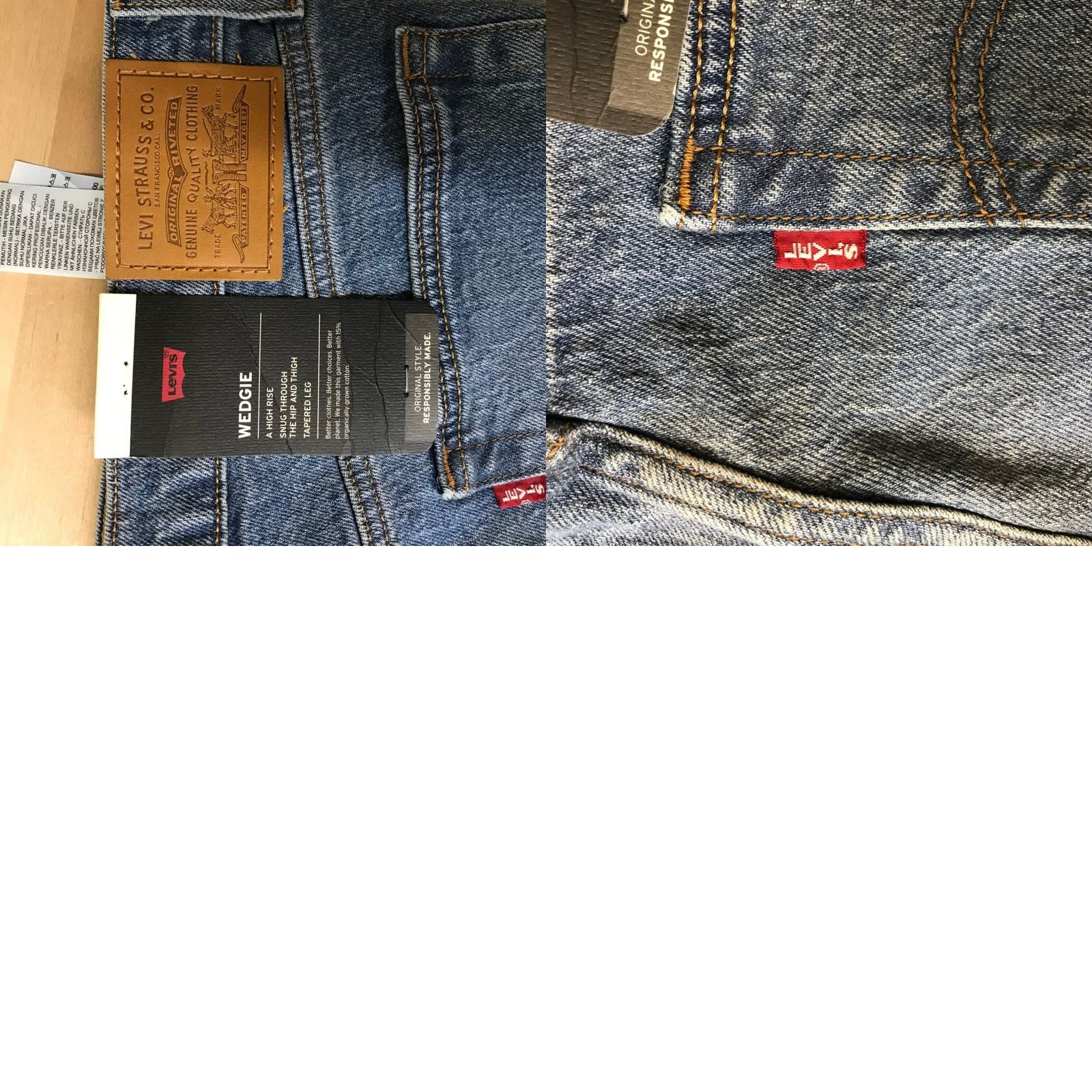 Vintage Levi's Premium Wedgie Fit Jeans High Rise Tapered Leg Medium Wash Blue 32 Womens Size 24" / US 00 / IT 34 - 9 Thumbnail