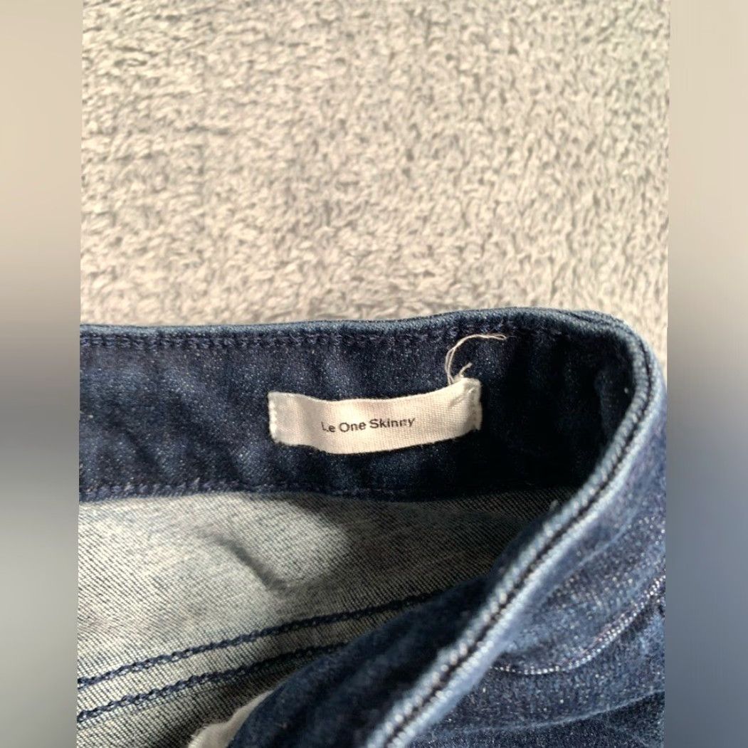 Frame Frame Denim Frame le One Skinny Jeans Dark Blue Keller 1 Jeans Women Juniors Blue Skinny 1 Size 25" / US 0 / IT 36 - 6 Thumbnail