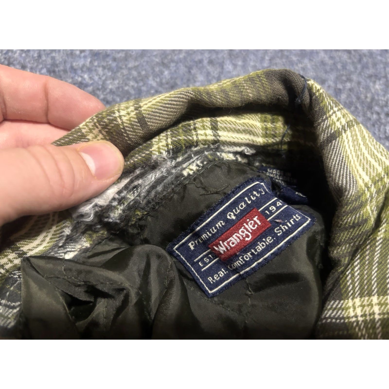 Wrangler VINTAGE Wrangler Men's XL Plaid Quilt Lined Shacket Button-Up J6 Shacket Size US XL / EU 56 / 4 - 3 Thumbnail