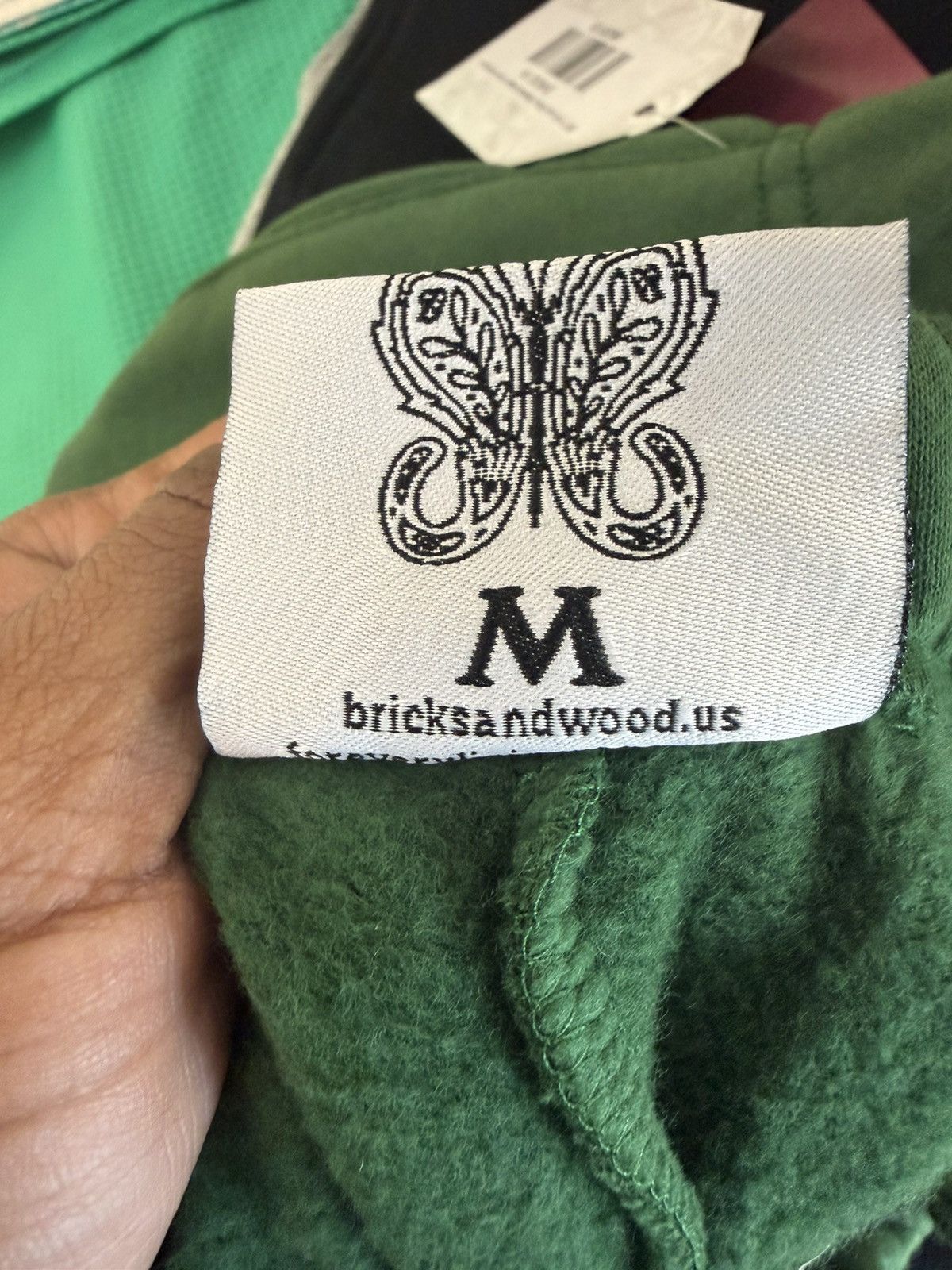 FELT FELT x Bricks & Wood “Butterfly Garden” Green Sweatpants Size US 32 / EU 48 - 5 Thumbnail