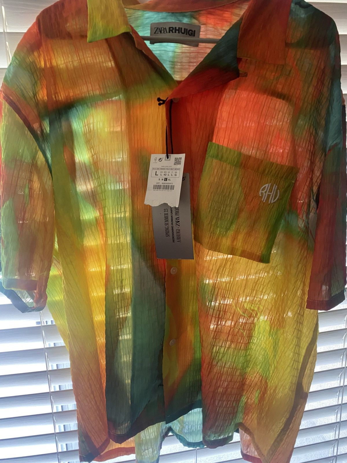 Rhude Rhuigi Rhude Zara Multicolor Button Up Size US XL / EU 56 / 4 - 1 Thumbnail